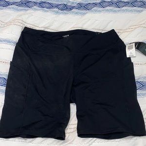 Black active bike shorts
